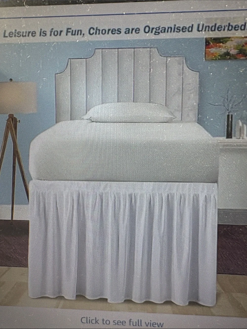 Dorm Bed Skirt Twin XL 32 Inch Drop, Dust Ruffle, Soft 100% Microfiber, College